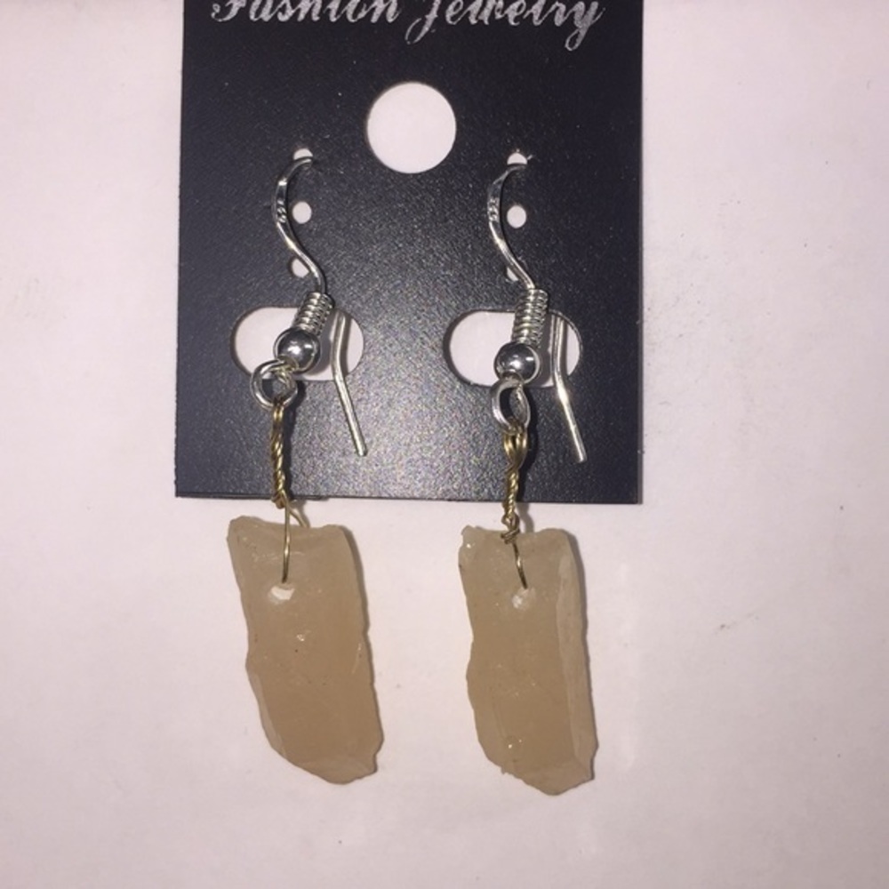 Sterling & crystal earrings